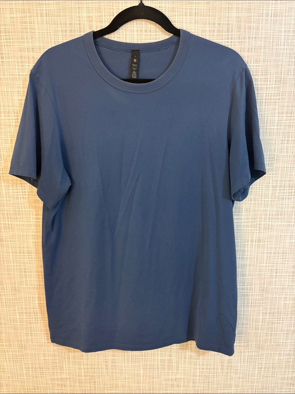 Lululemon Men's “Fundamental”Short Sleeve Crew Tee- Slate Blue